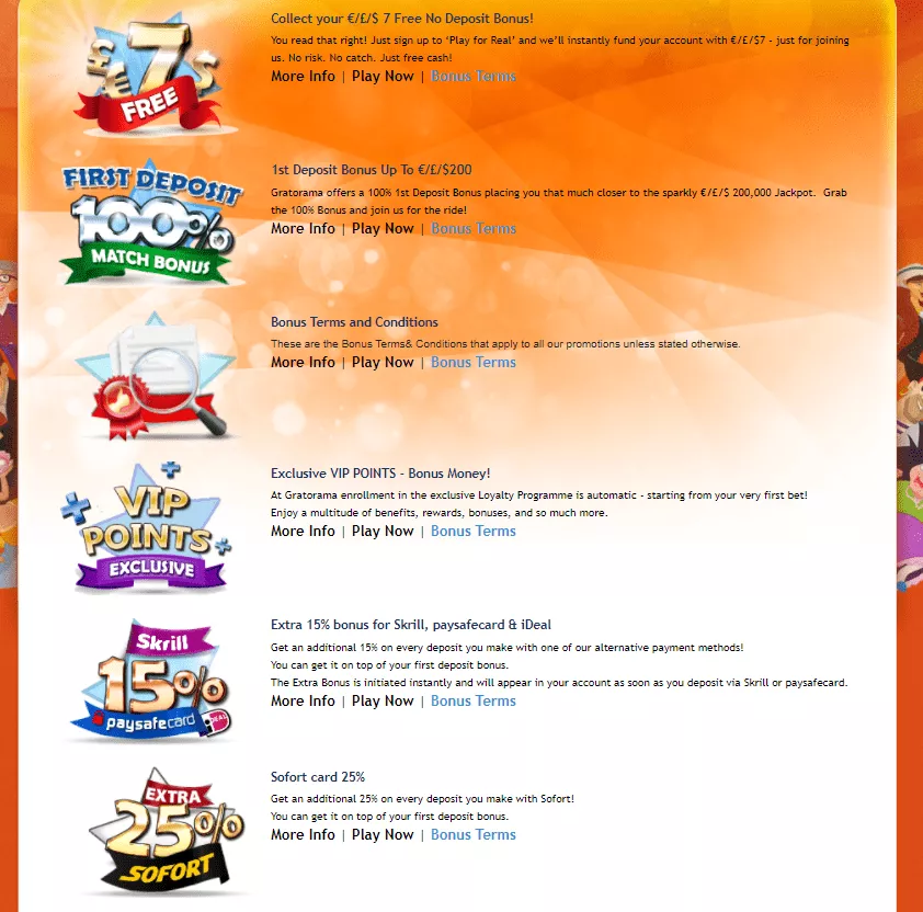 Online Casino Bonuses