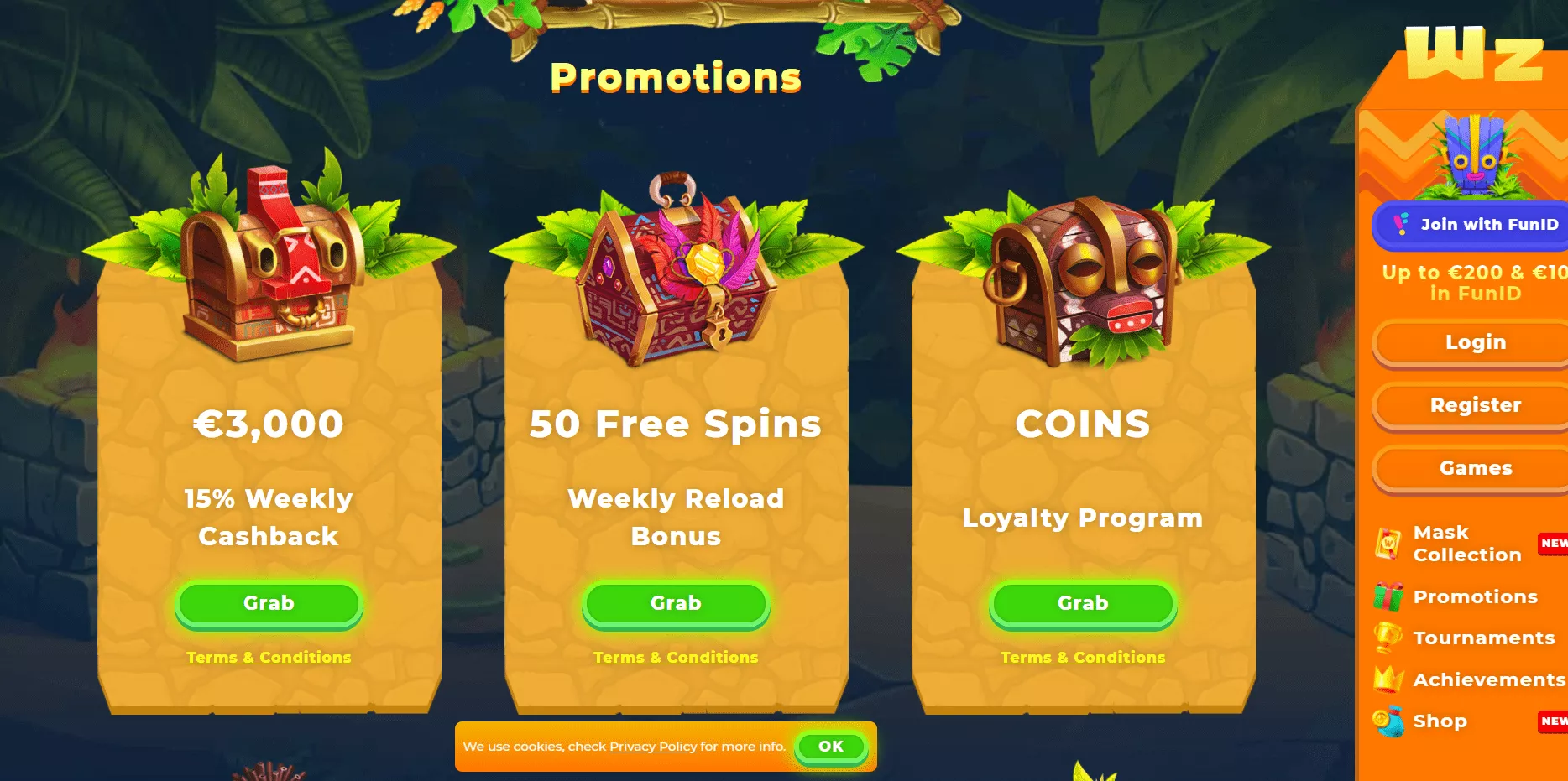 Wazamba Casino Bonuses