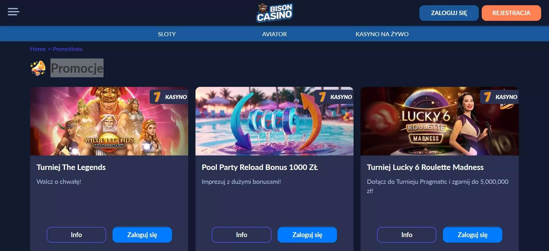 Bison casino promotions