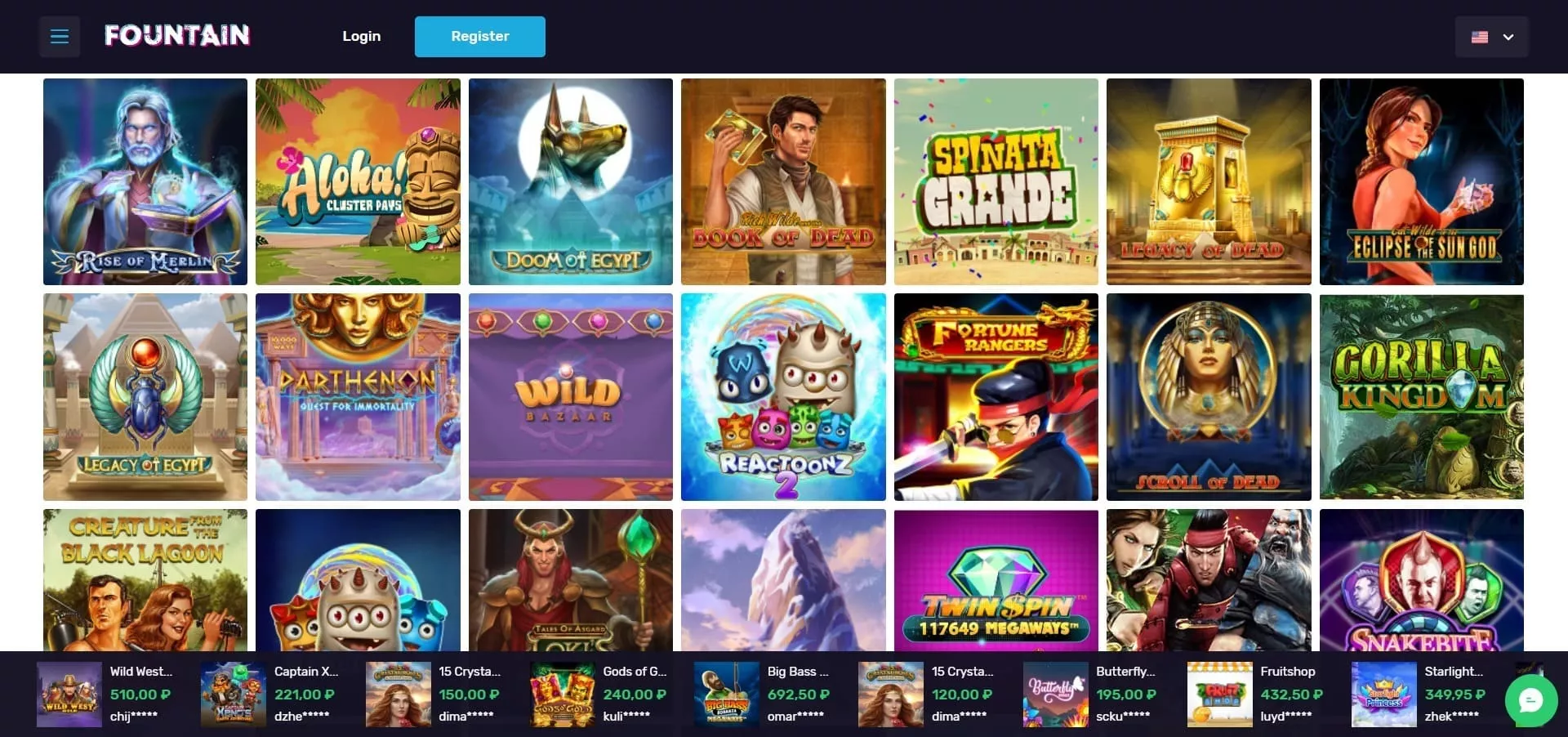 Fontan Casino slot machines