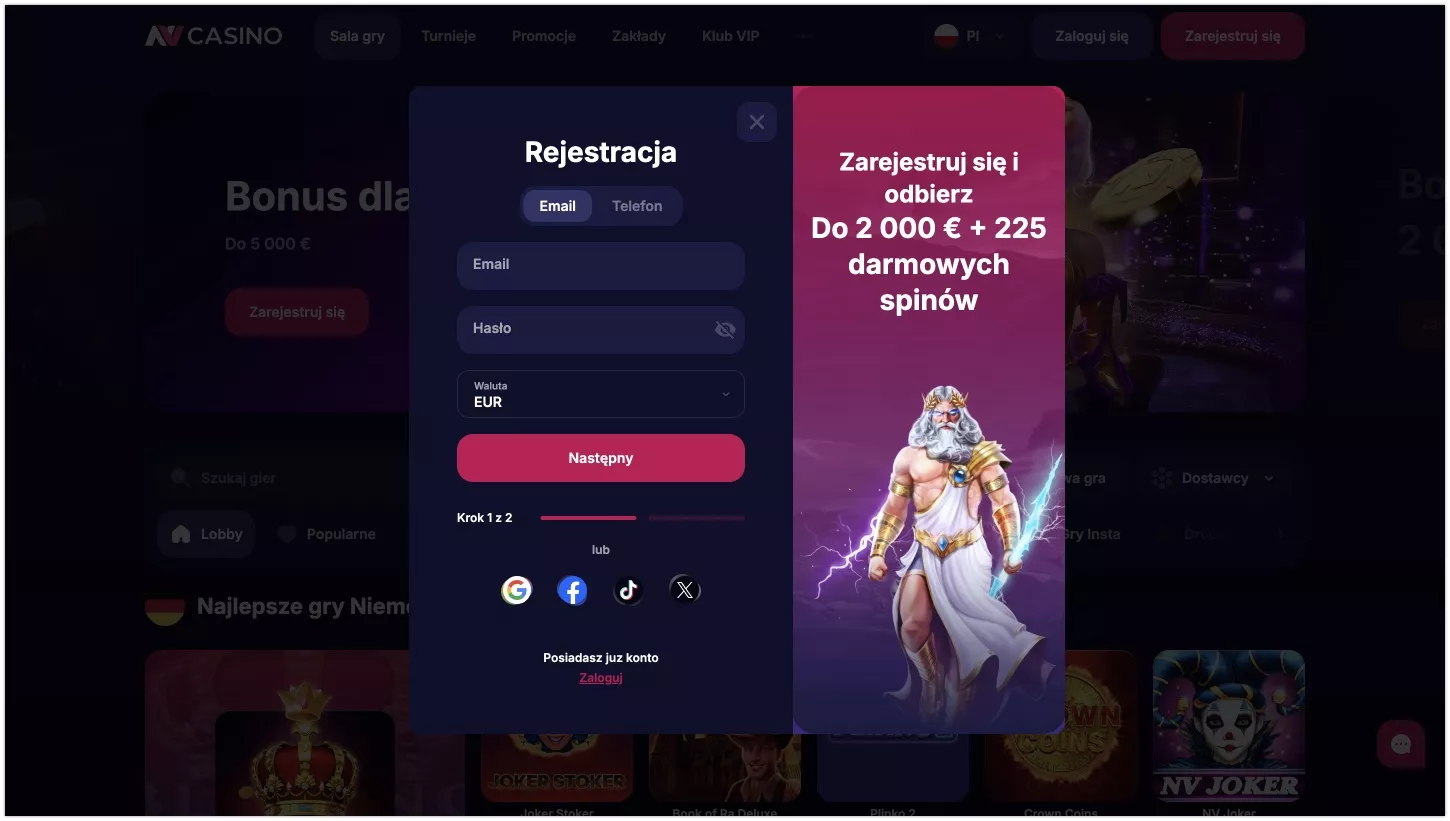 NV Casino Casino Registration